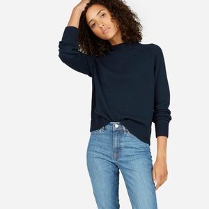 Everlane Cotton Mockneck Crop Sweater